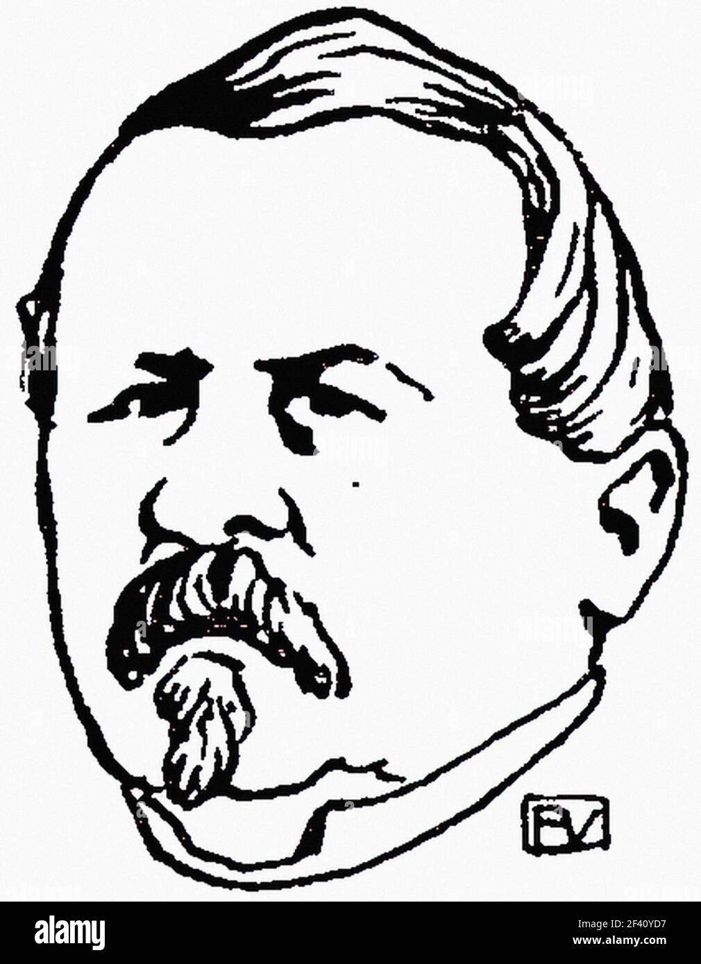 Félix Vollotton - Ritratto generale francese Joseph Vinoy 1897 Foto Stock