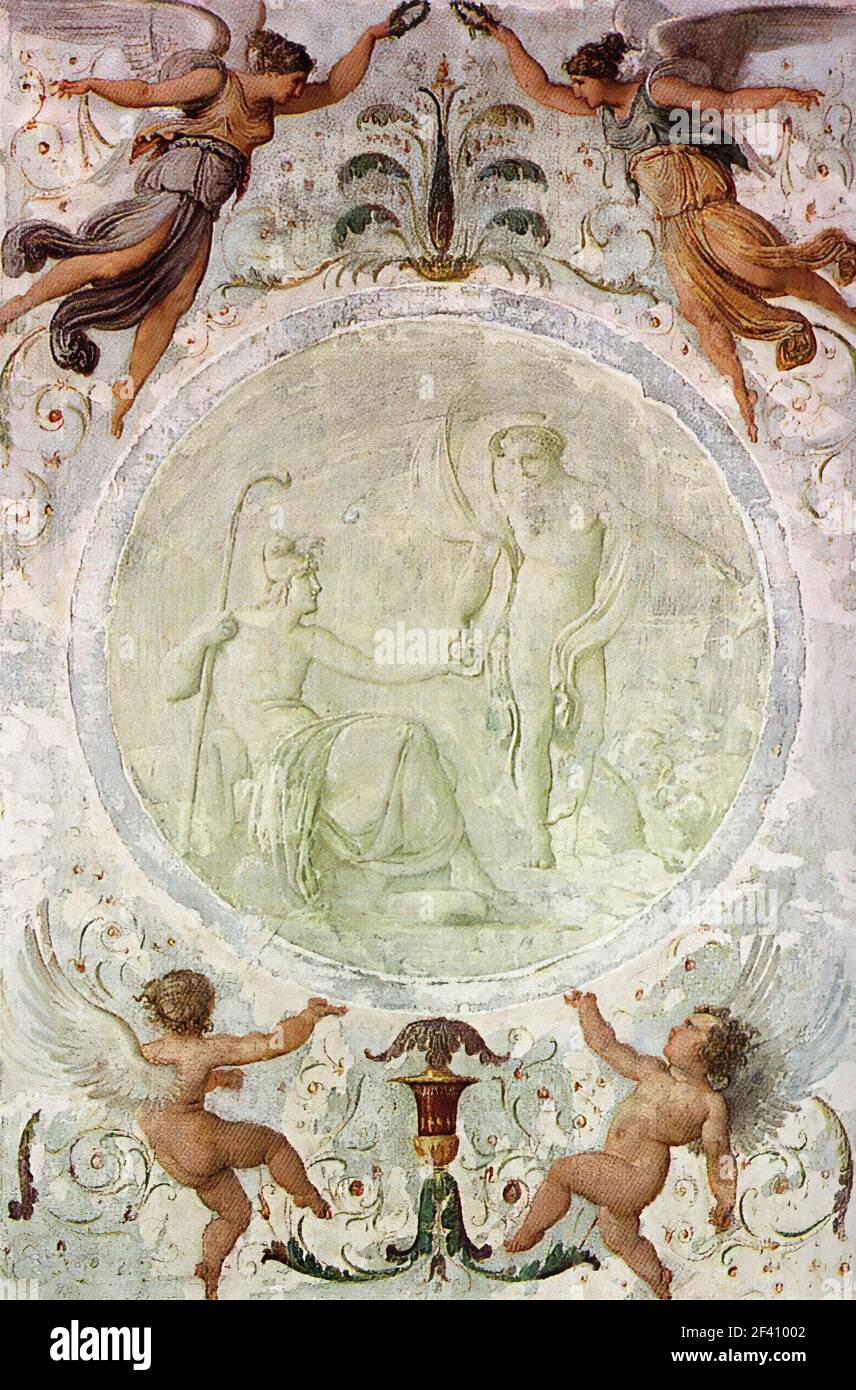 Francesco Hayez - Mercurio dà Parigi Apple discordia 1817 Foto Stock