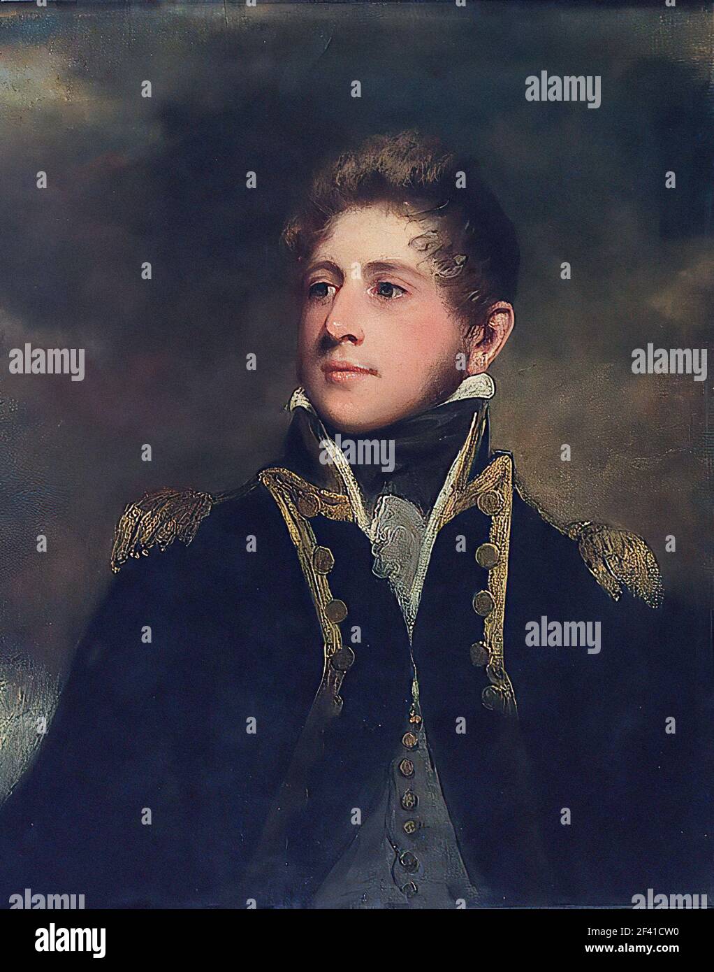John Hoppner- Capitano Peter Parker 1808 Foto Stock