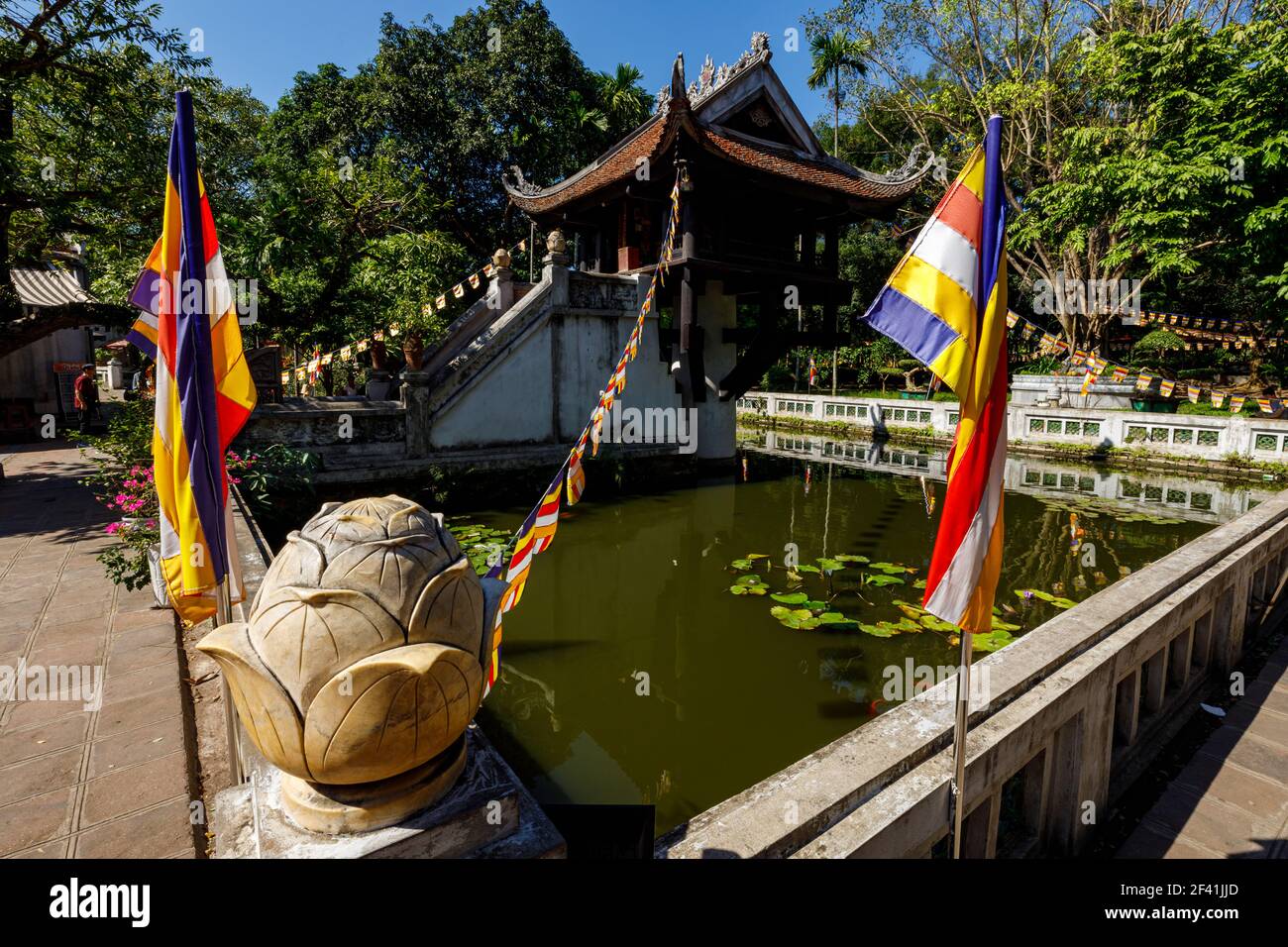 La Pagoda ad un pilastro di Hanoi in Vietnam Foto Stock