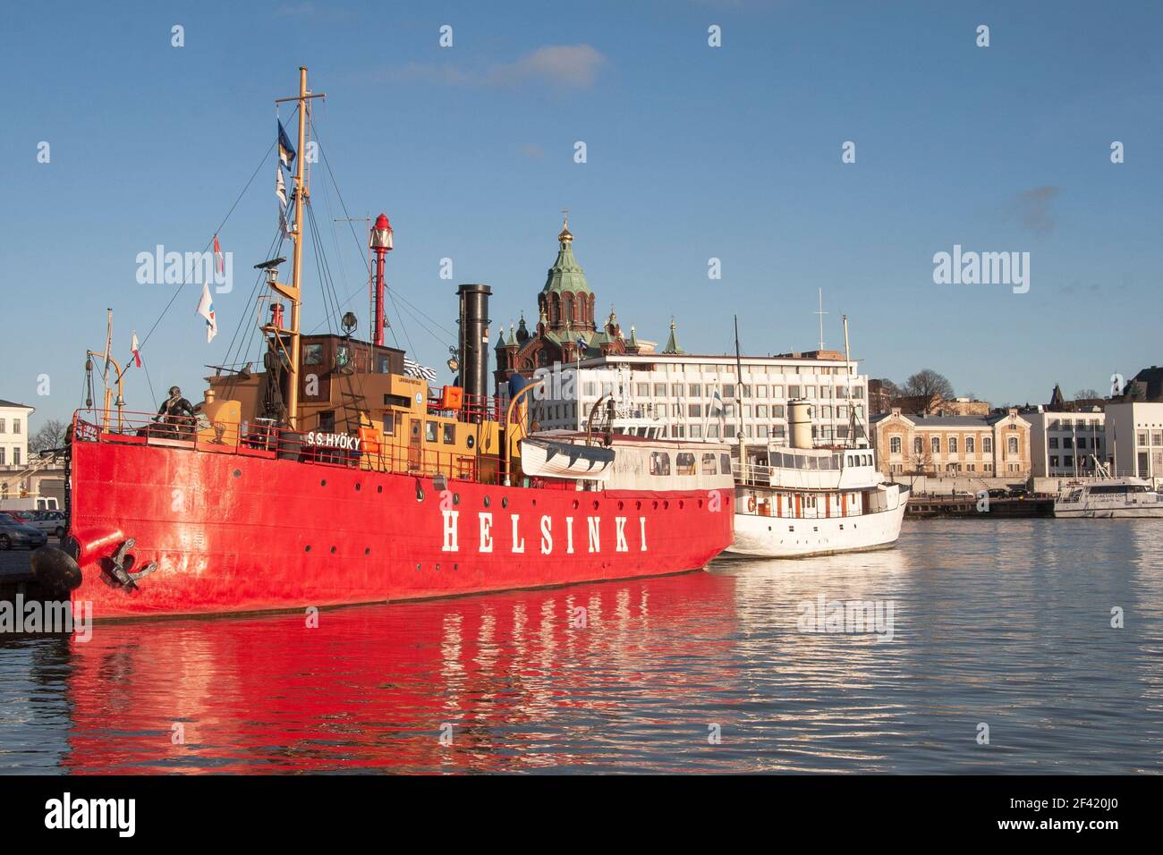 Il porto di Helsinki Foto Stock