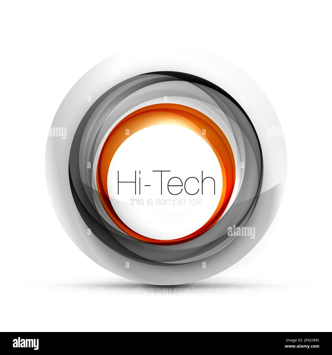 Digital sfera techno banner web, pulsante o icona con testo. Lucidi a colori di turbolenza cerchio astratto, design hi-tech simbolo futuristico con anelli di colore grigio e l'elemento metallico. Digital sfera techno banner web, pulsante o icona con testo. Lucidi a colori di turbolenza cerchio astratto, design hi-tech simbolo futuristico con anelli di colore grigio e l'elemento metallico. Illustrazione Vettoriale Illustrazione Vettoriale