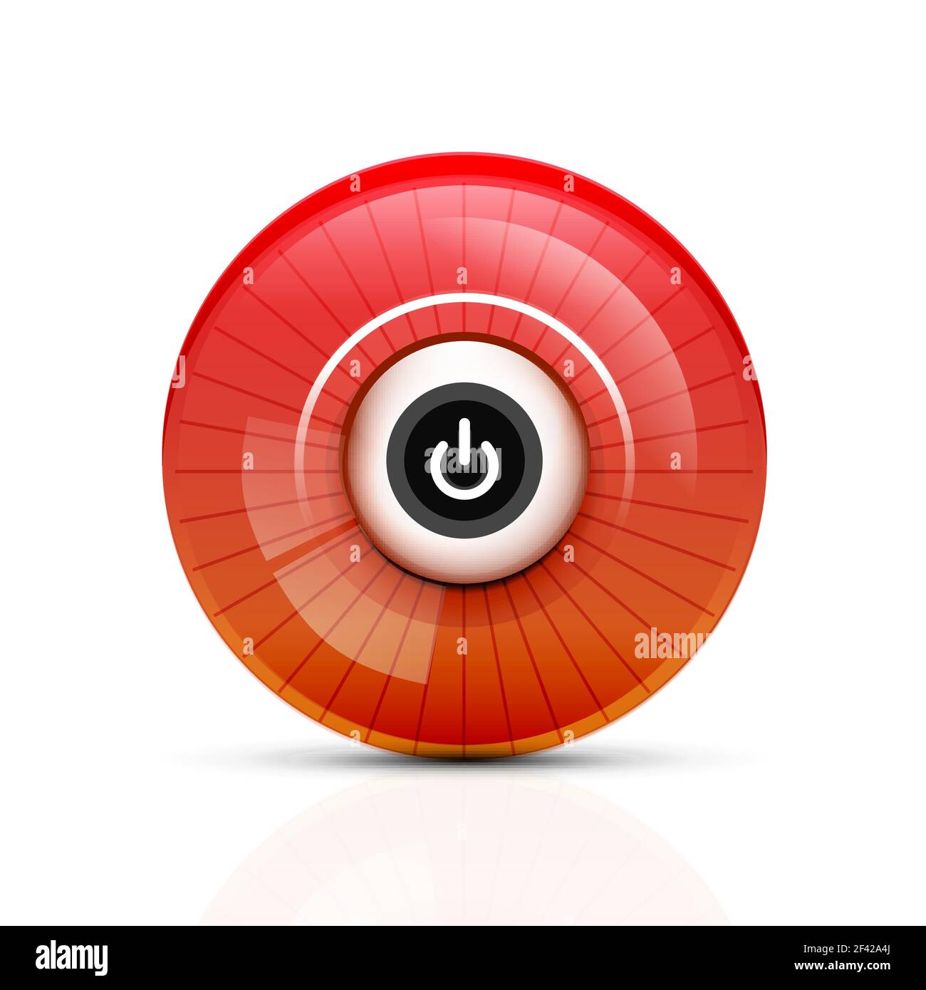 Icona del pulsante di accensione, simbolo di avvio, interfaccia utente di progettazione Web o elemento di progettazione dell'applicazione. Icona del pulsante di accensione, simbolo di avvio, interfaccia utente di progettazione Web o elemento di progettazione dell'applicazione. Illustrazione vettoriale Illustrazione Vettoriale