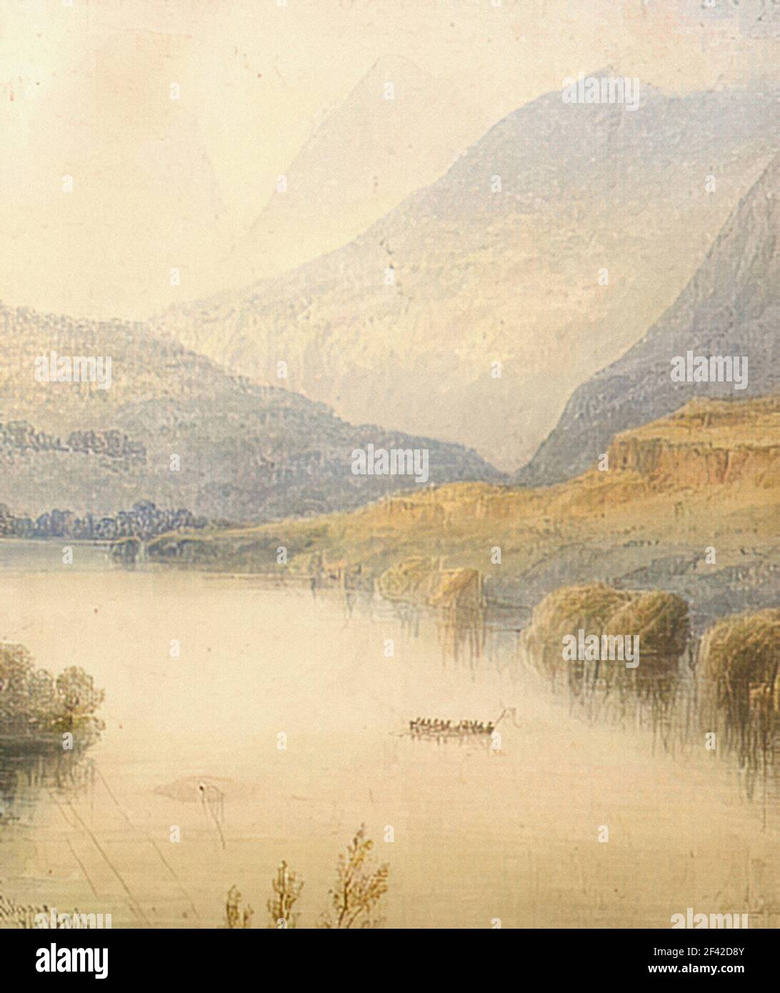 William Leighton Leitch - Crossing Lake Killarney Foto Stock William Leighton Leitch - Crossing Lake Killarney Foto Stock