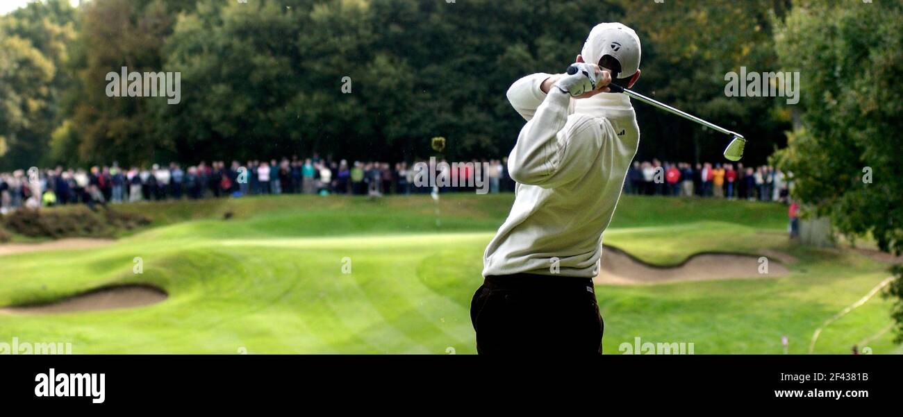 CISCO WORLD MATCH PLAY A WENTWORTH. JUSTIN È SALITO ALLA SECONDA FOTO DAVID ASHDOWNGOLF Foto Stock