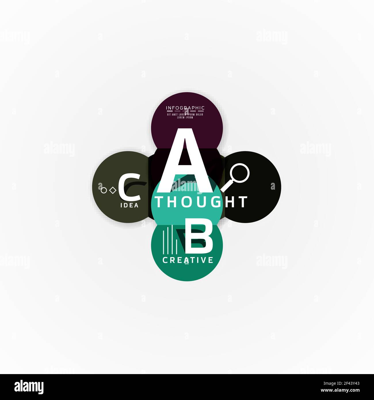 Banner infografici astratti con opzioni geometriche, un processo di b c step. Banner infografici astratti con opzioni geometriche, un processo di b c step. Illustrazione vettoriale Illustrazione Vettoriale