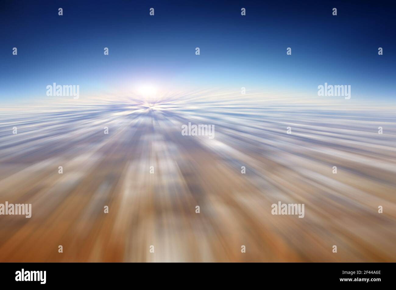 Motion Blur sfondo astratto - movimento veloce nel cielo Foto Stock
