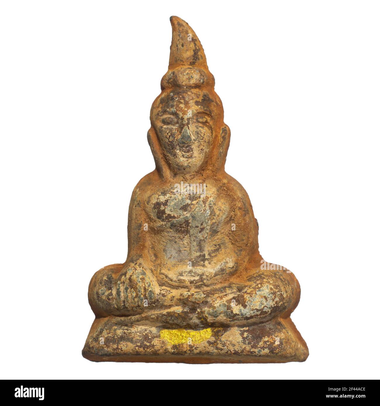 Amuleti Rusty Rosso del tempio di ha kradan, provincia di Amphoe si Sawat Kanchanaburi. Thailandia Foto Stock