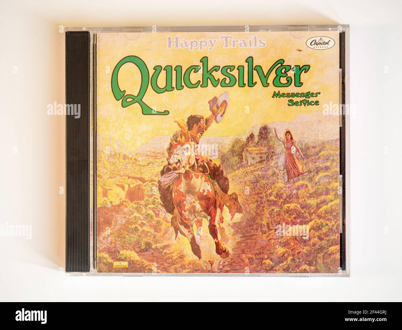 CD, Happy Trails della rock band americana Quicksilver Messenger service; l'album originale è stato pubblicato nel 1969. Foto Stock