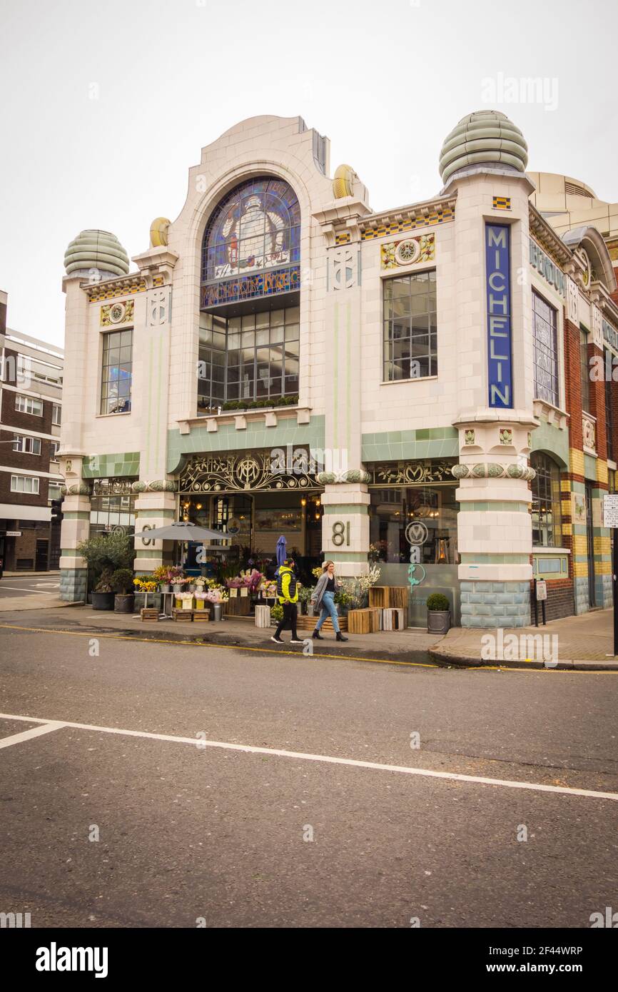 Claude Bosi a Bibendum, Michelin House, Fulham Road, Londra, SW3, REGNO UNITO Foto Stock