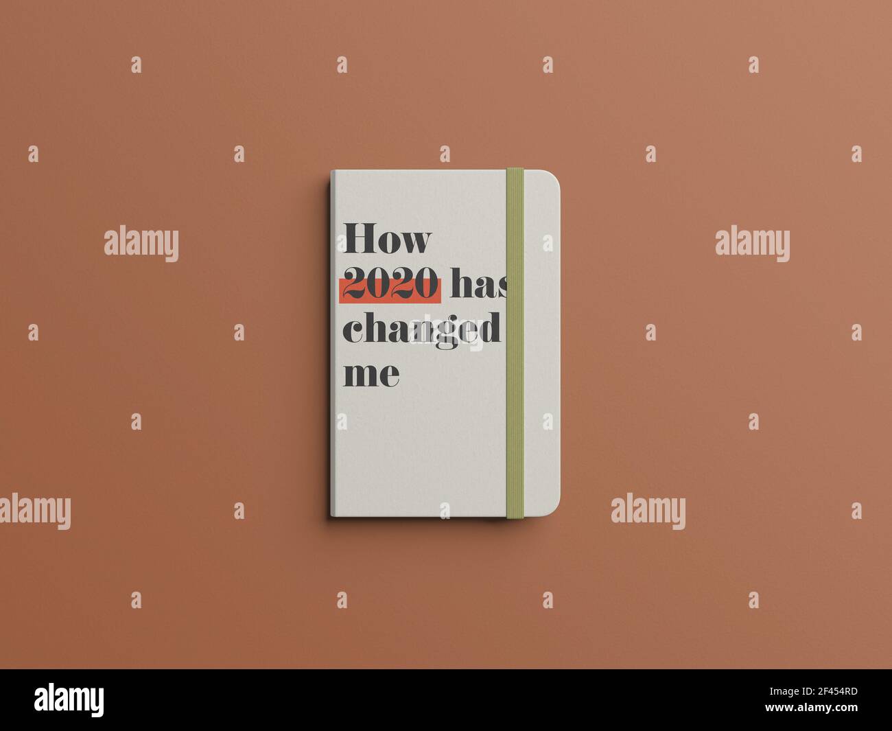 Un'inquadratura ad alta angolazione del notebook con Foto Stock