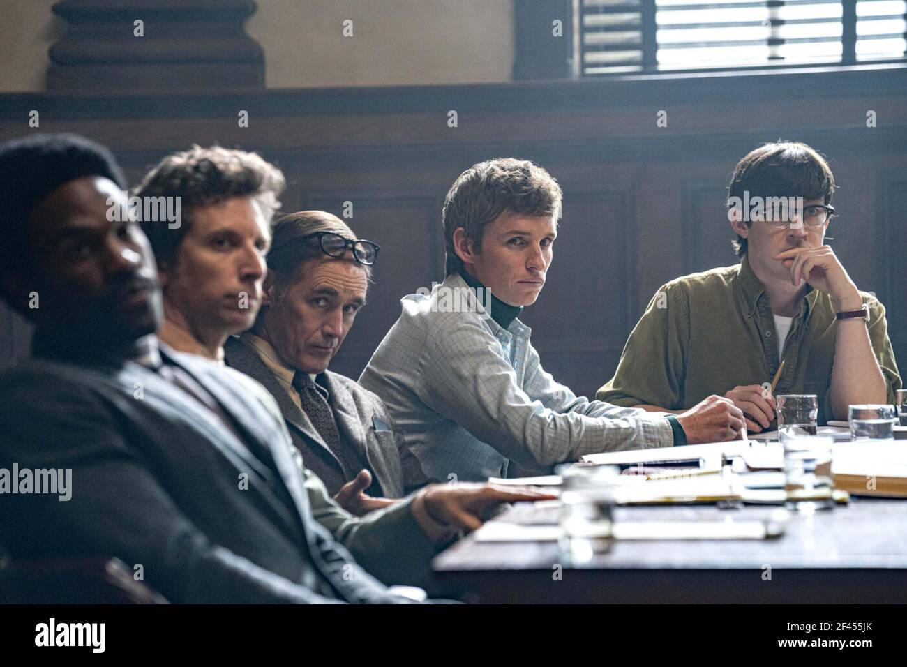 IL PROCESSO DI CHICAGO 7 (2020) YAHYA ABDUL-MANTEEN II BEN SHENKMAN MARCHIO RYLANCE EDDIE REDMAYNE ALEX SHARP AARON SORKIN (DIR) RACCOLTA NETFLIX/MOVIESTORE LTD Foto Stock