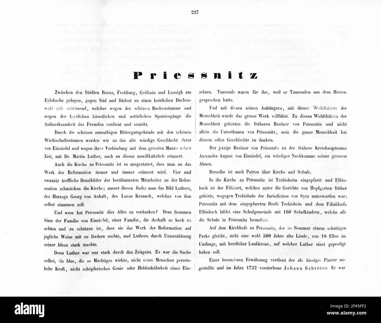 Priessnitz Foto Stock
