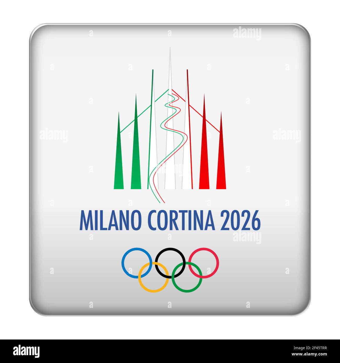Olimpiadi invernali 2026 Italia Milano Cortina Foto Stock