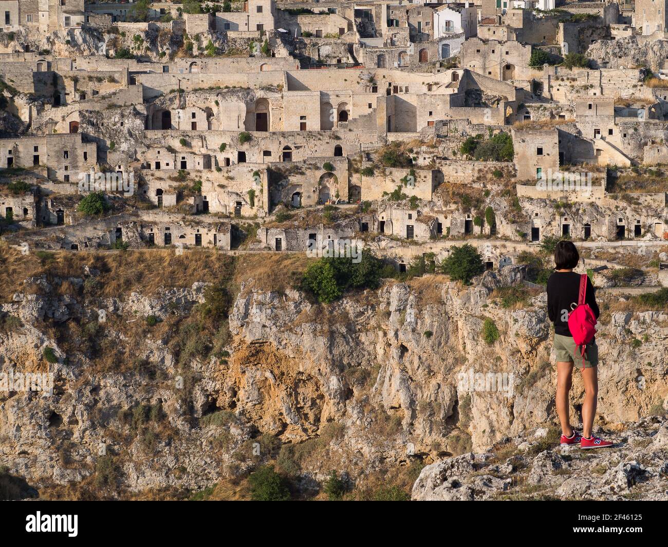 La città di Matera, Italia Foto Stock