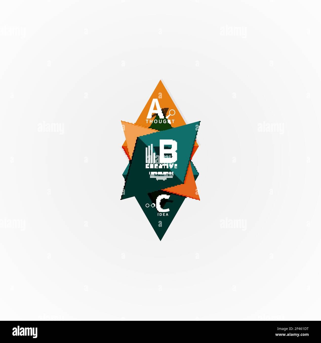 Layout infografico del diagramma delle fasi dell'opzione carta. Layout infografico del diagramma delle fasi dell'opzione carta. Illustrazione artistica vettoriale per presentazioni aziendali, banner Web o poster Illustrazione Vettoriale