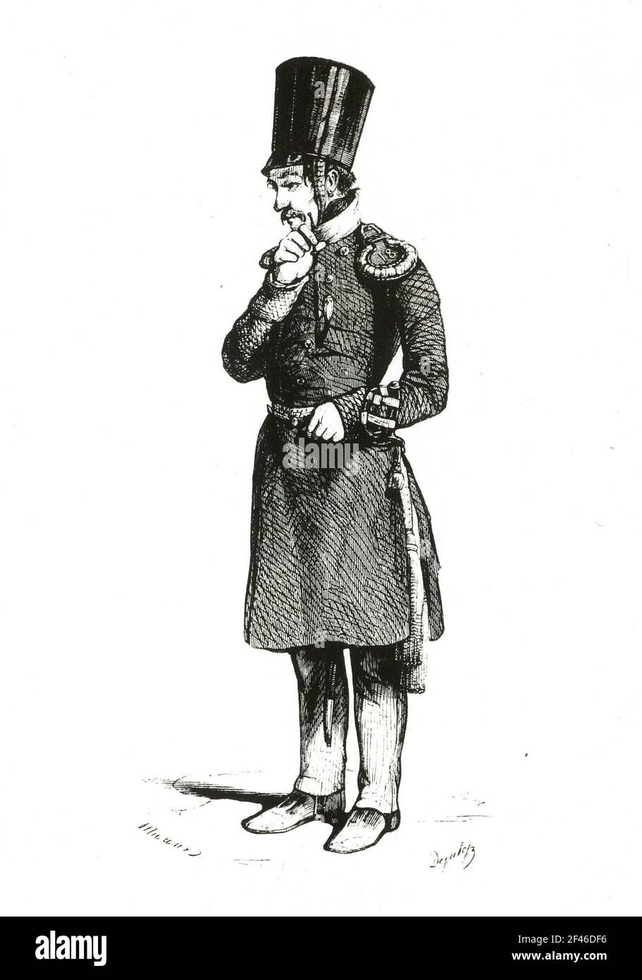 Il Guard Officer Foto Stock