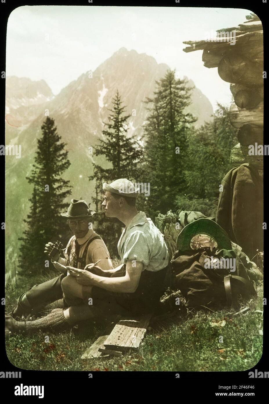 Posizioni sul Smokekofel Foto Stock