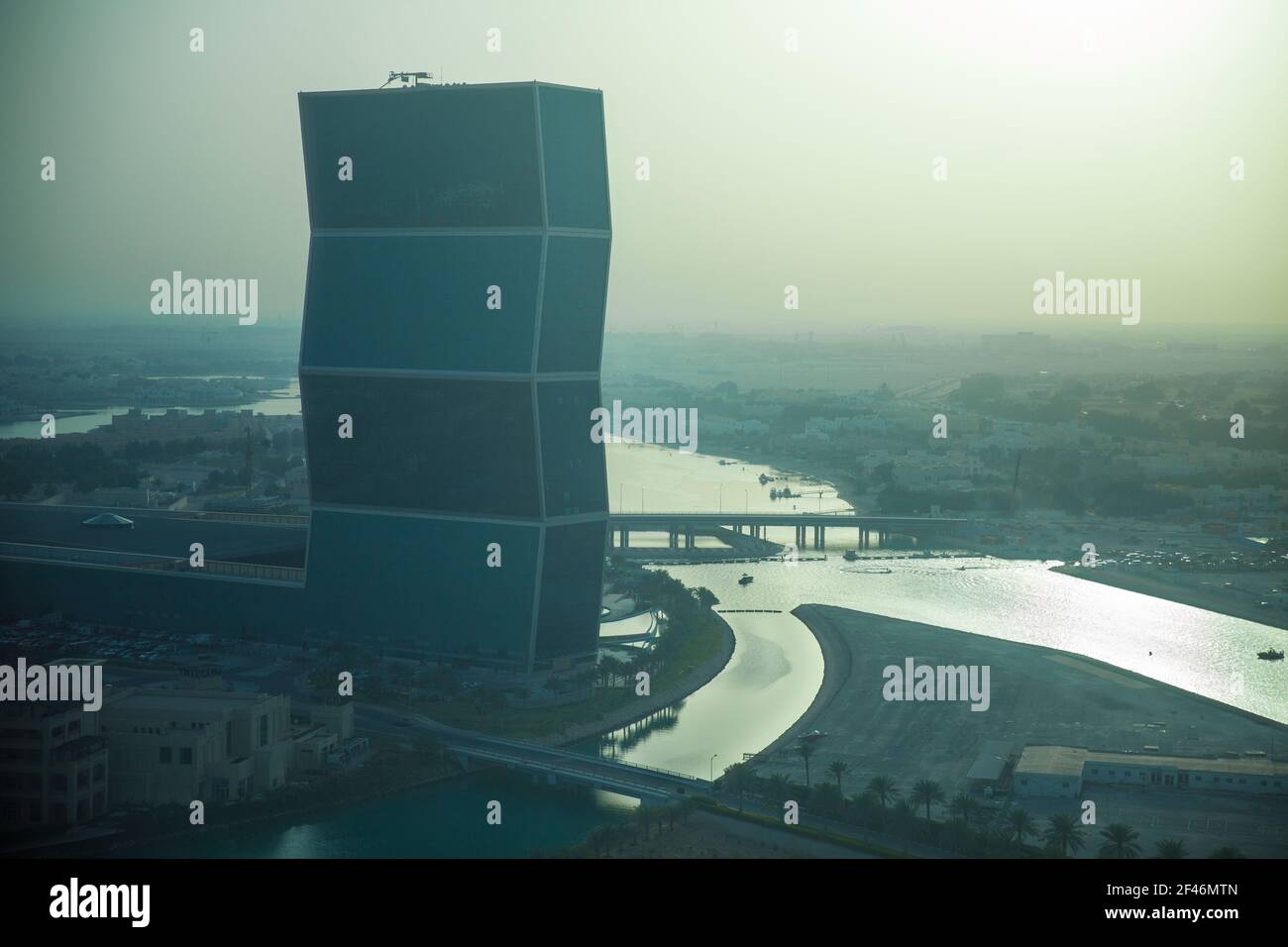 Qatar, Doha, West Bay, edificio Zig ZAG Foto Stock