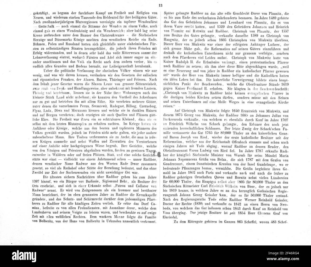 Radibor Foto Stock