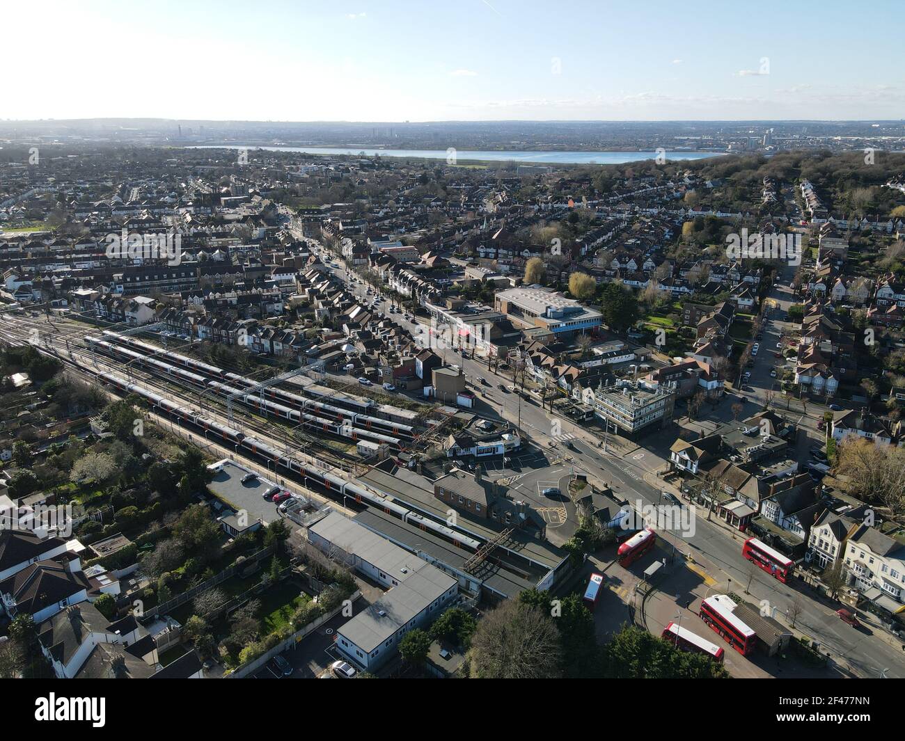 North Chingford East London UK immagine aerea Foto Stock