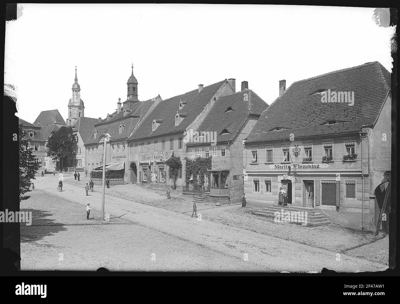 Strehla. Mercato Foto Stock