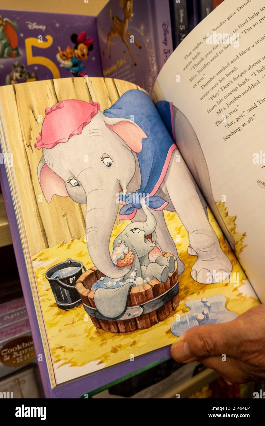 Barnes & Noble Booksellers Mostra libro nella sezione bambini, New York, USA Foto Stock