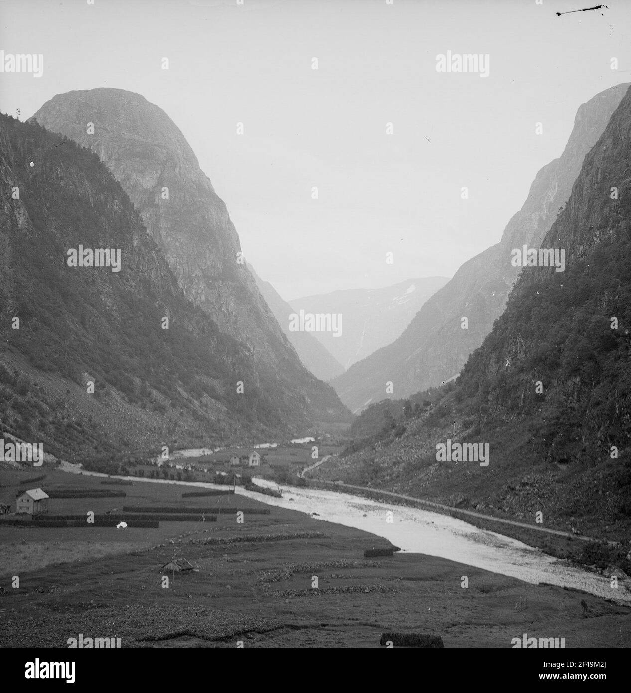 Stahlheimtal vicino Bergen Foto Stock