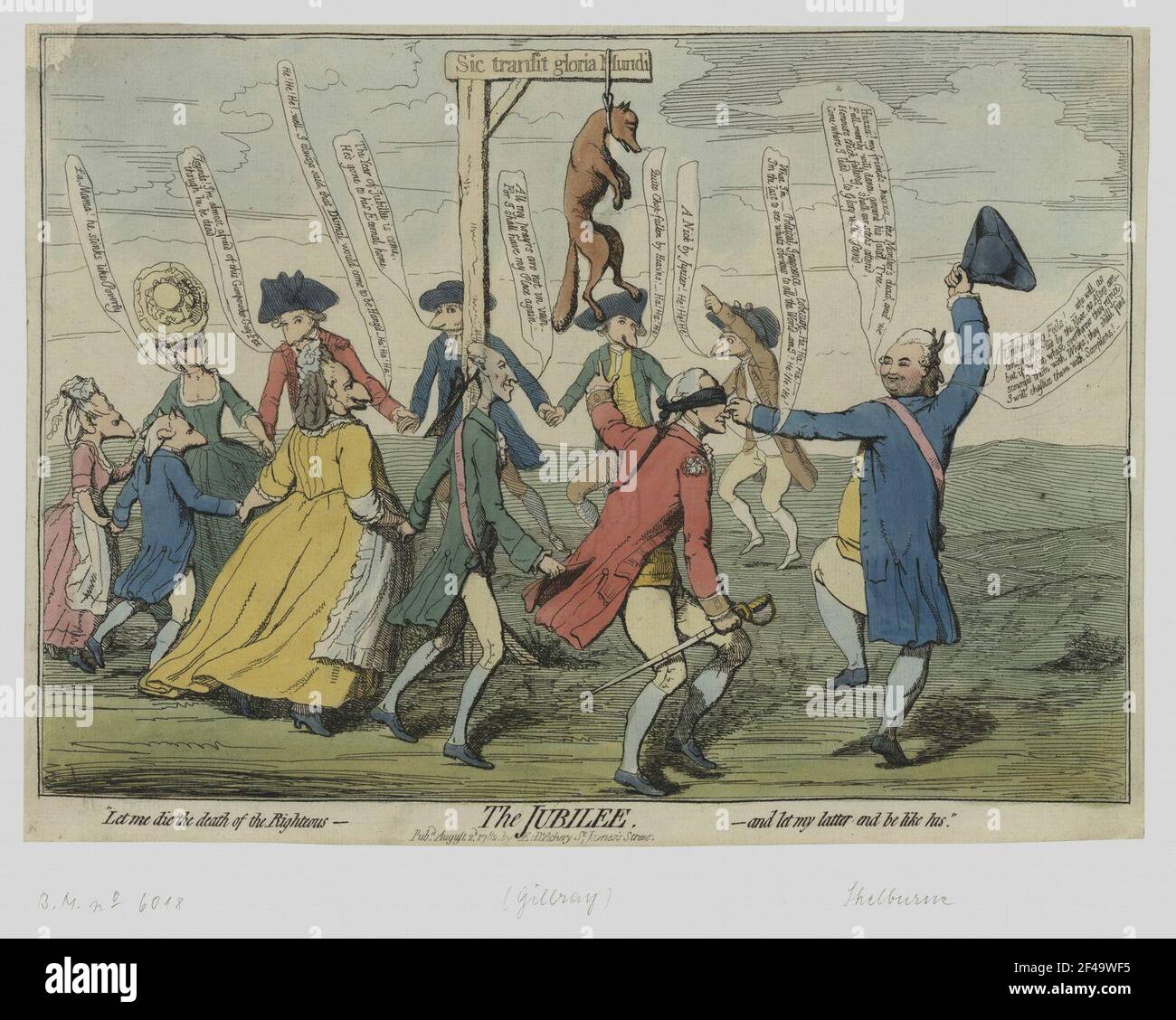 Shelburnes Triumph su Fox Foto Stock