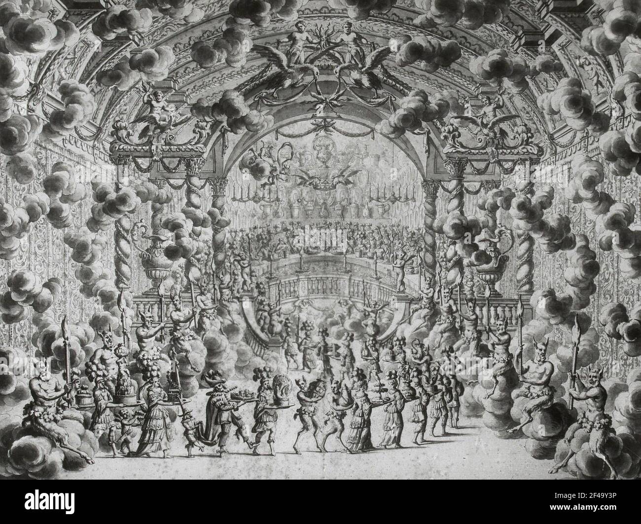 Balletto di Parigi. Sala di Giove, banchetto degli dei Foto Stock