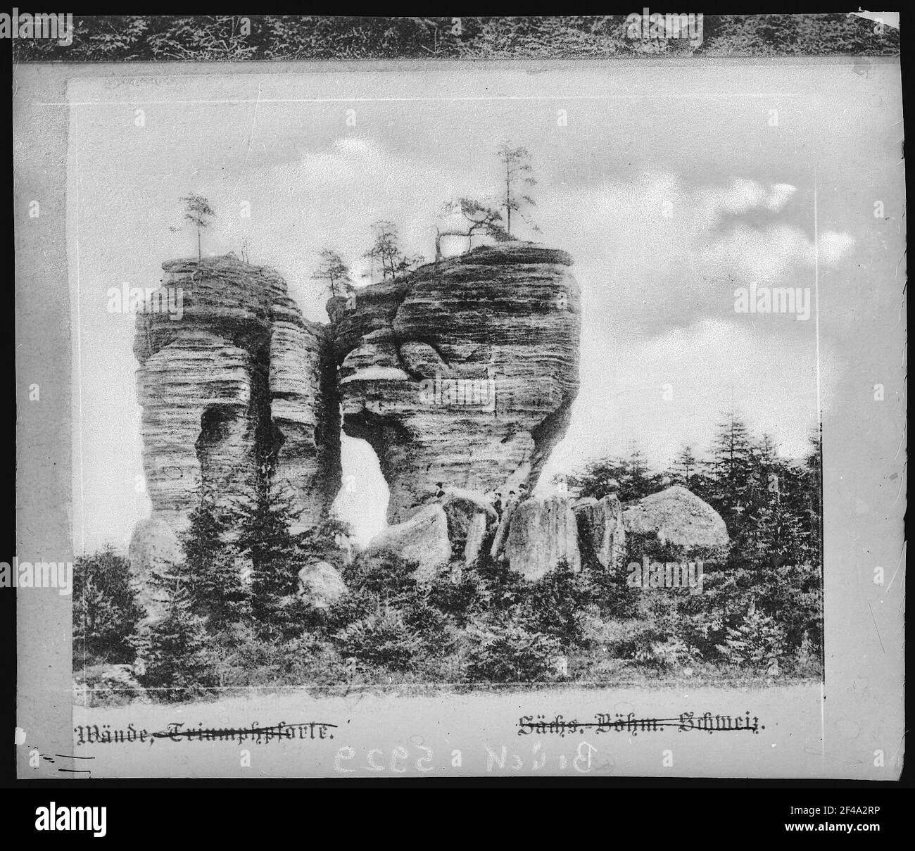 Tysa. Tyssaer Walls - porta trionfale Foto Stock