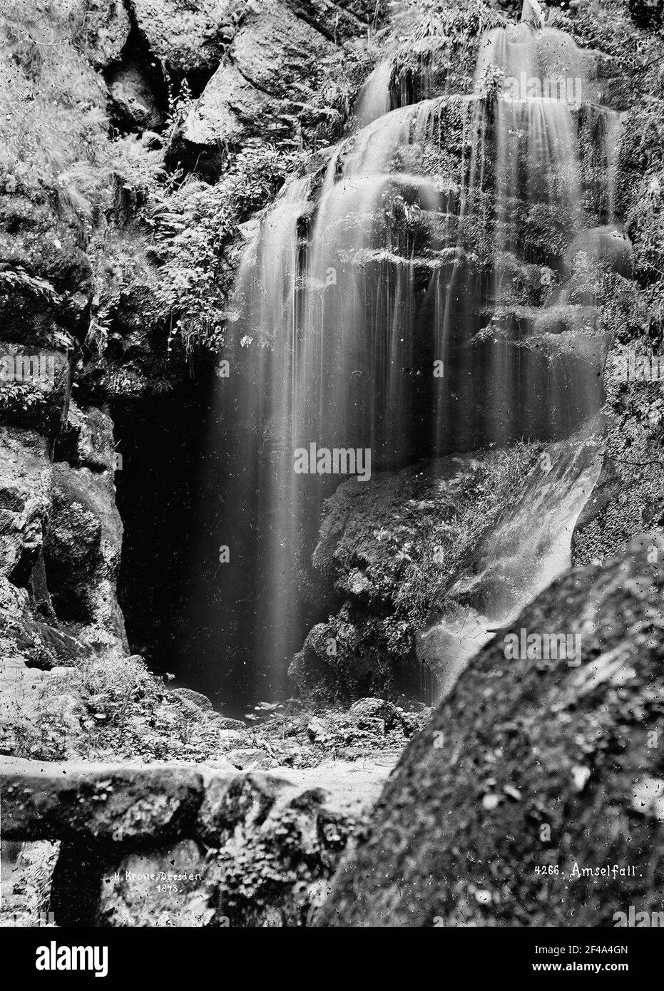 Svizzera sassone, piuttosto zona. Anselfall in inelgery Foto Stock