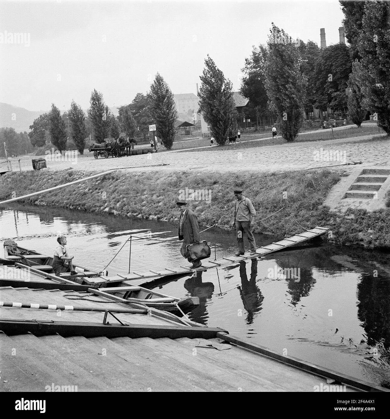 Leitmeritz. La cosa principale sul paesaggio Foto Stock