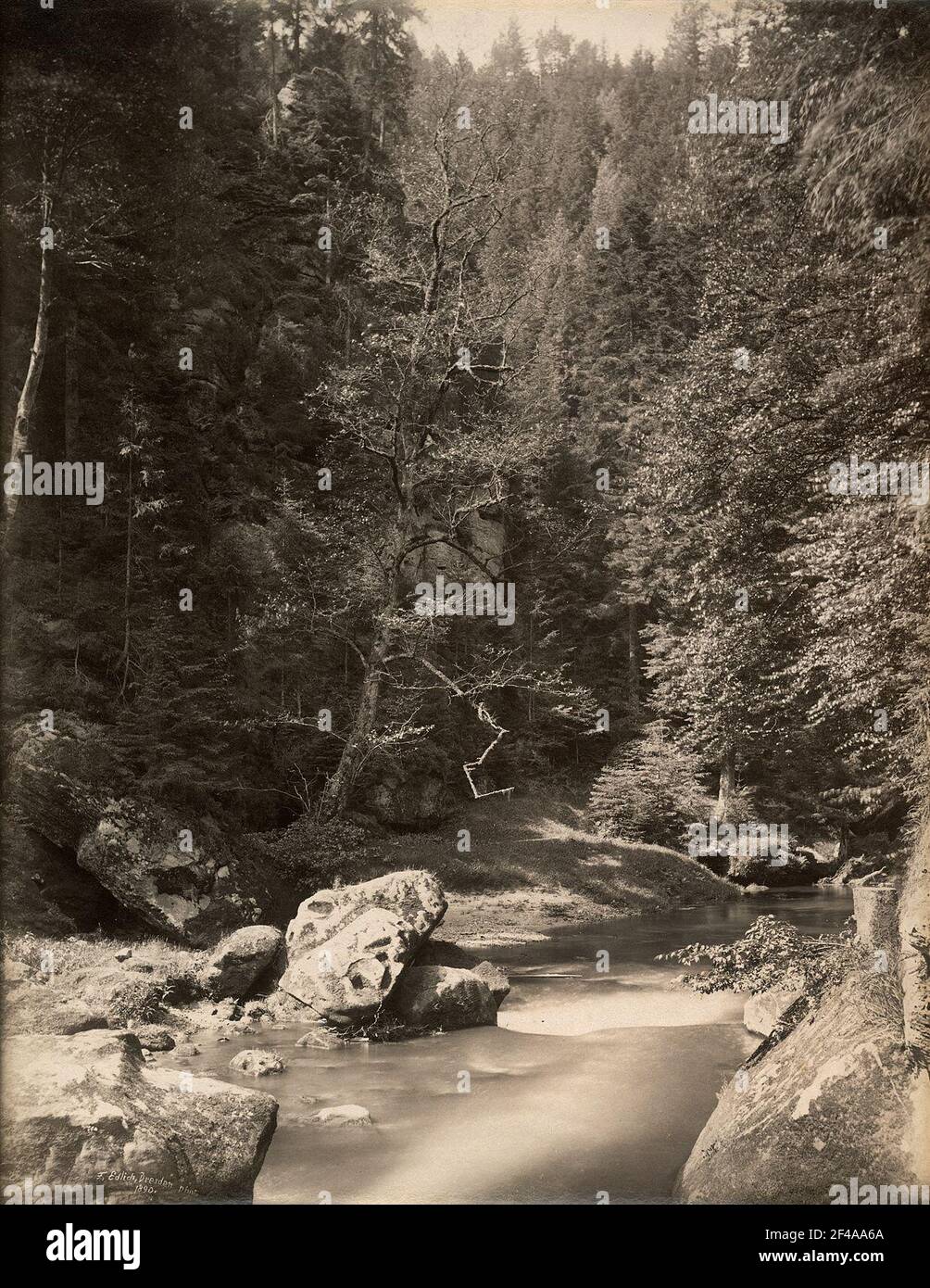 Parte del Edmundsklamm in MR. Creds Foto Stock