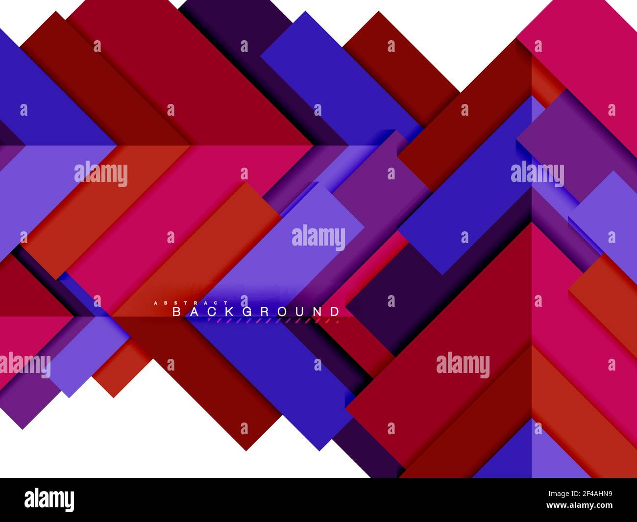 Forme geometriche astratte multicolore, sfondo geometrico per banner web. Forme geometriche astratte multicolore, sfondo geometrico per banner Web, presentazione aziendale, pacchetto annunci, modello di stampa, sfondo Illustrazione Vettoriale