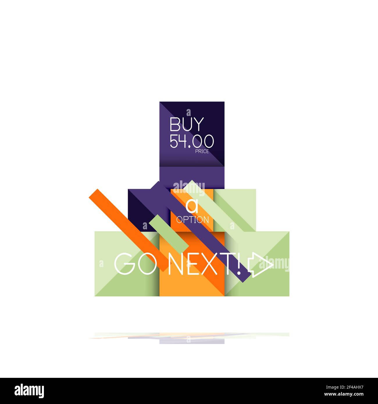 Banner infografico con opzione quadrata. Visualizzazione di dati e informazioni, progettazione geometrica. Banner infografico con opzione quadrata. Visualizzazione di dati e informazioni, progettazione geometrica. Illustrazione vettoriale Illustrazione Vettoriale