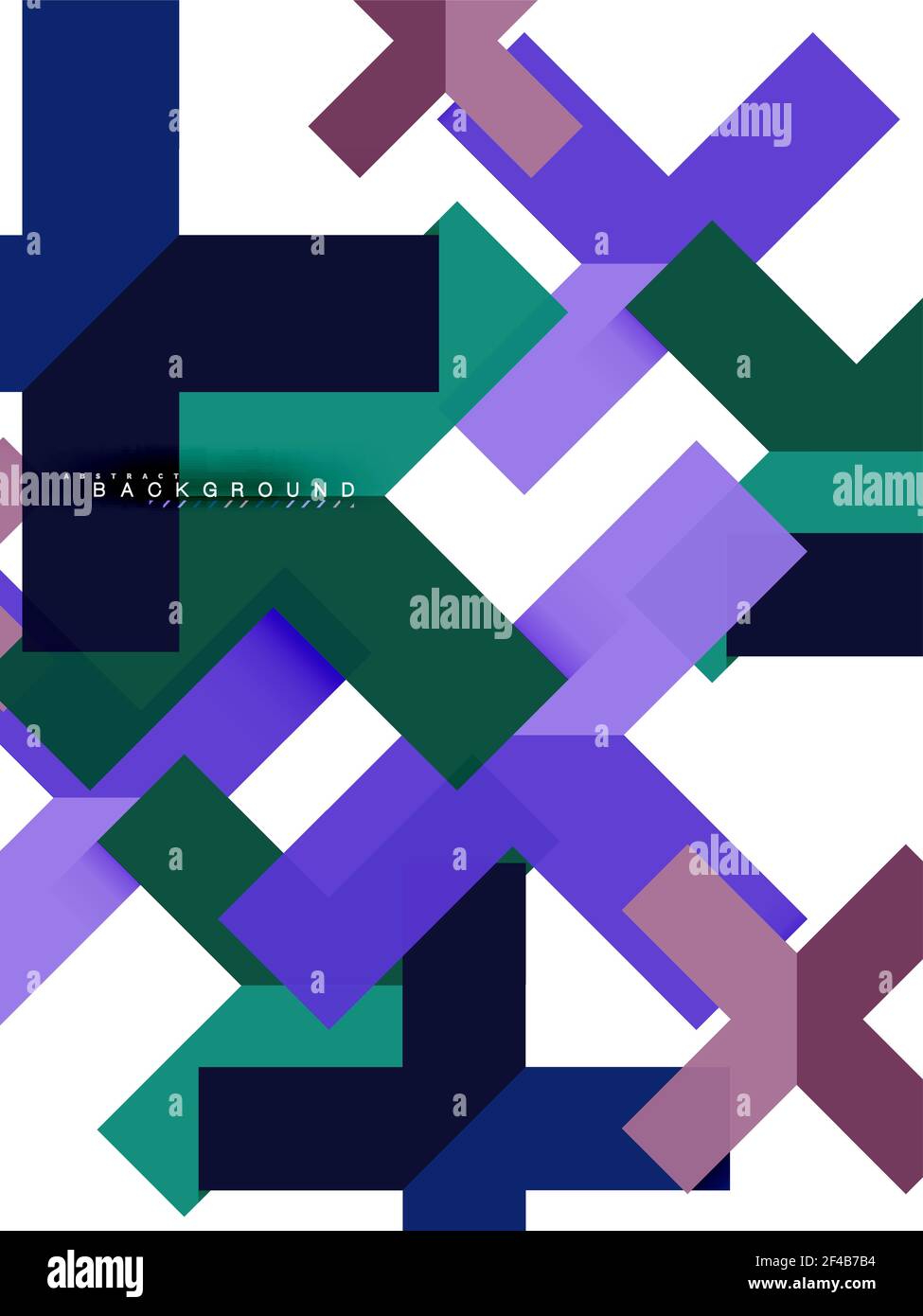 Forme geometriche astratte multicolore, sfondo geometrico per banner web. Forme geometriche astratte multicolore, sfondo geometrico per banner Web, presentazione aziendale, pacchetto annunci, modello di stampa, sfondo Illustrazione Vettoriale