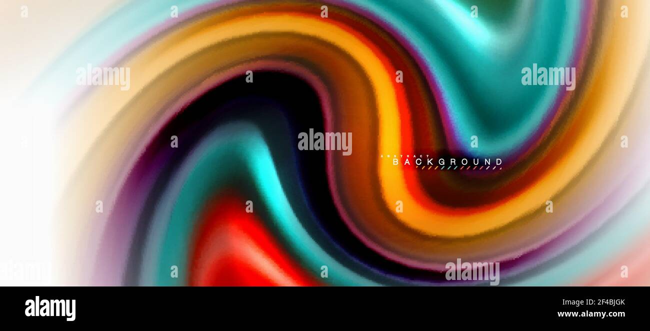 Fluid Liquid mixing Colors Concept su sfondo grigio chiaro, curva flusso, trendy modello astratto layout per business o tecnologia presentazione o web brochure copertina, sfondo. Fluid Liquid mixing Colors Concept su sfondo grigio chiaro, curva flusso, trendy modello astratto layout per business o tecnologia presentazione o web brochure copertina, sfondo. Illustrazione vettoriale Illustrazione Vettoriale