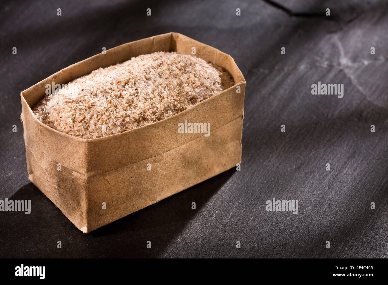 Plantago afra - Sbuck di psyllium organico Foto Stock