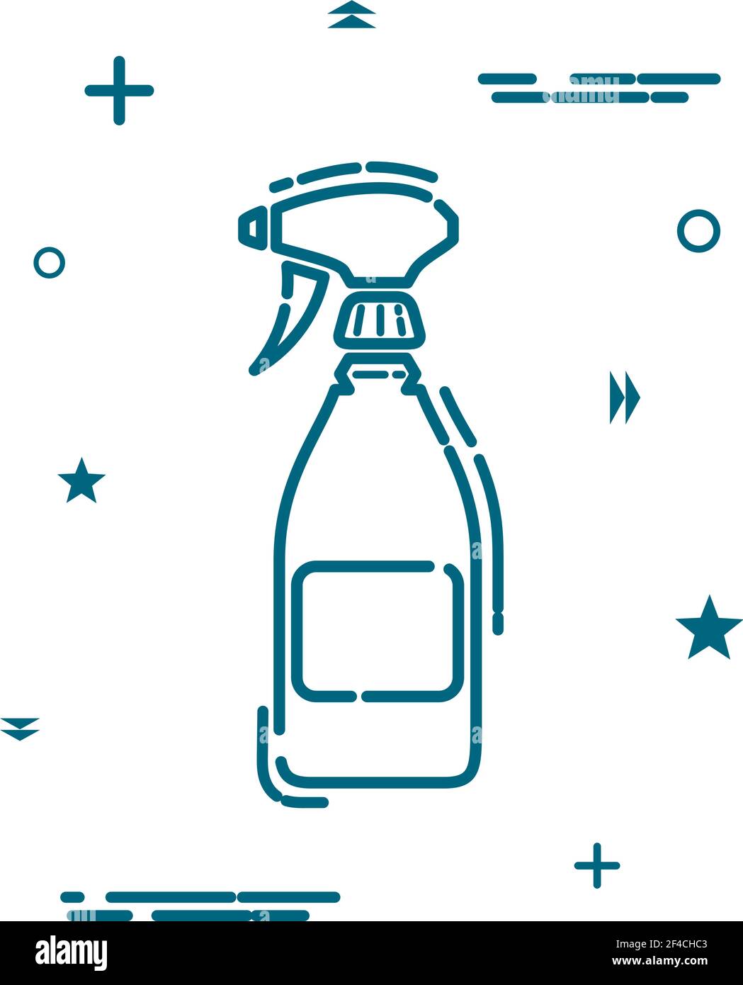 Icona astratta della linea nera di un dessert su sfondo bianco. Stile di tendenza lineare. Illustrazione vettoriale Illustrazione Vettoriale