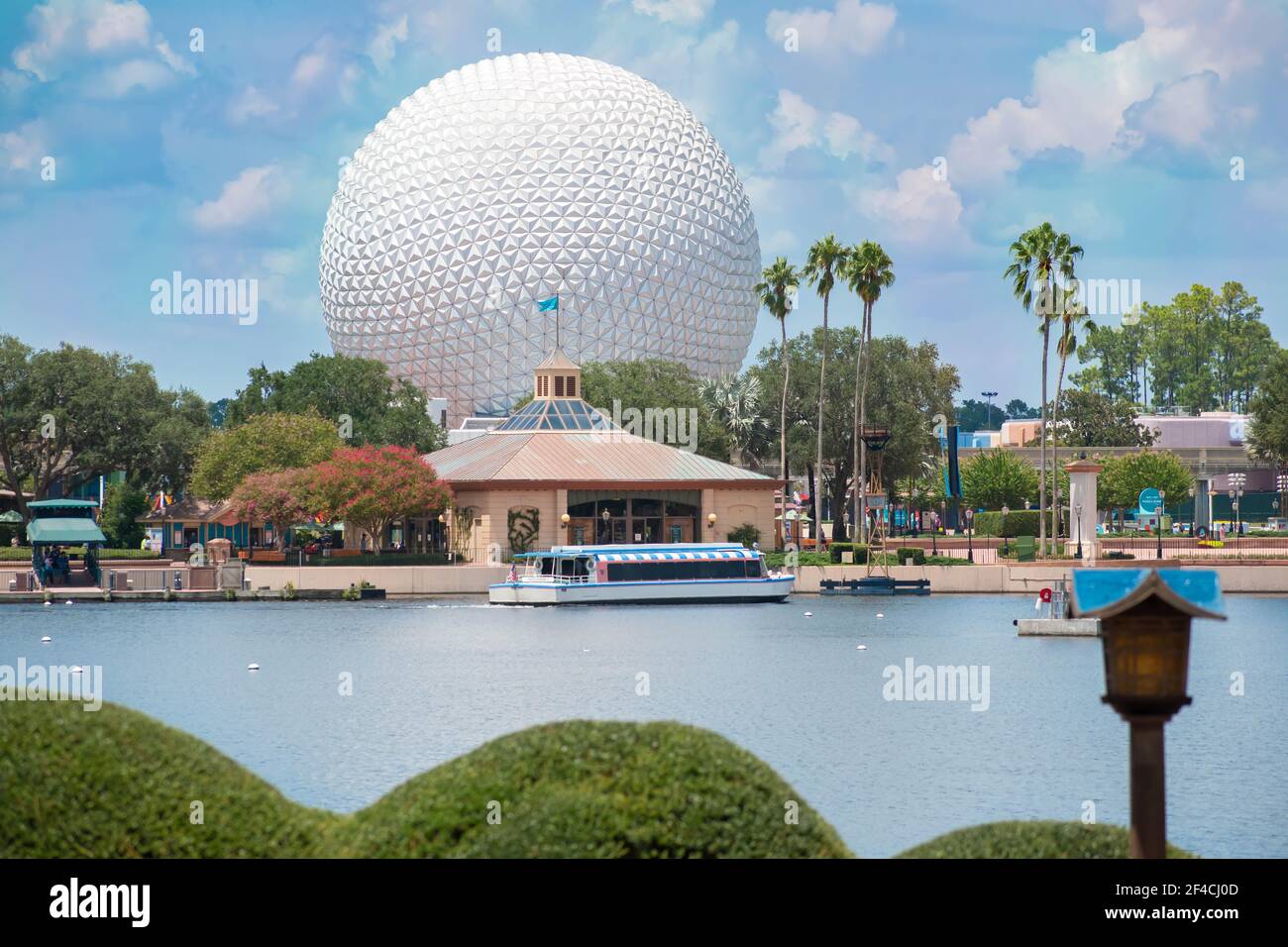 Orlando, Florida. 29 luglio 2020. Vista parziale della fontana in stile africano nel padiglione del Marocco a Epcot (50) Foto Stock