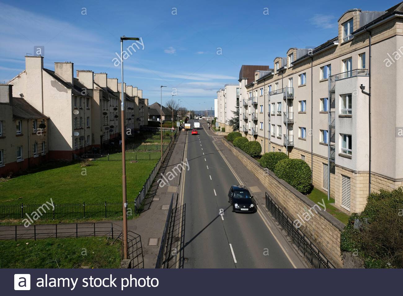 Crewe Road North, West Pilton, Edimburgo, Scozia Foto Stock