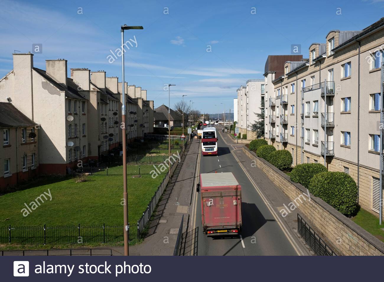 Crewe Road North, West Pilton, Edimburgo, Scozia Foto Stock