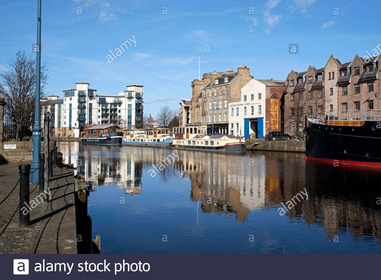 The Shore, Leith Edinburgh, Scozia Foto Stock