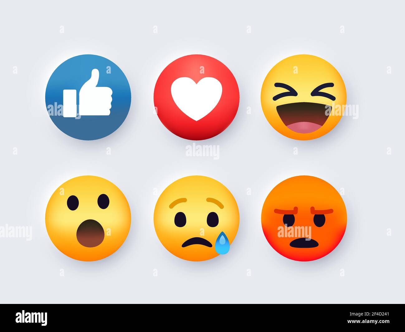 Emoticon tondini di cartoni gialli Illustrazione Vettoriale