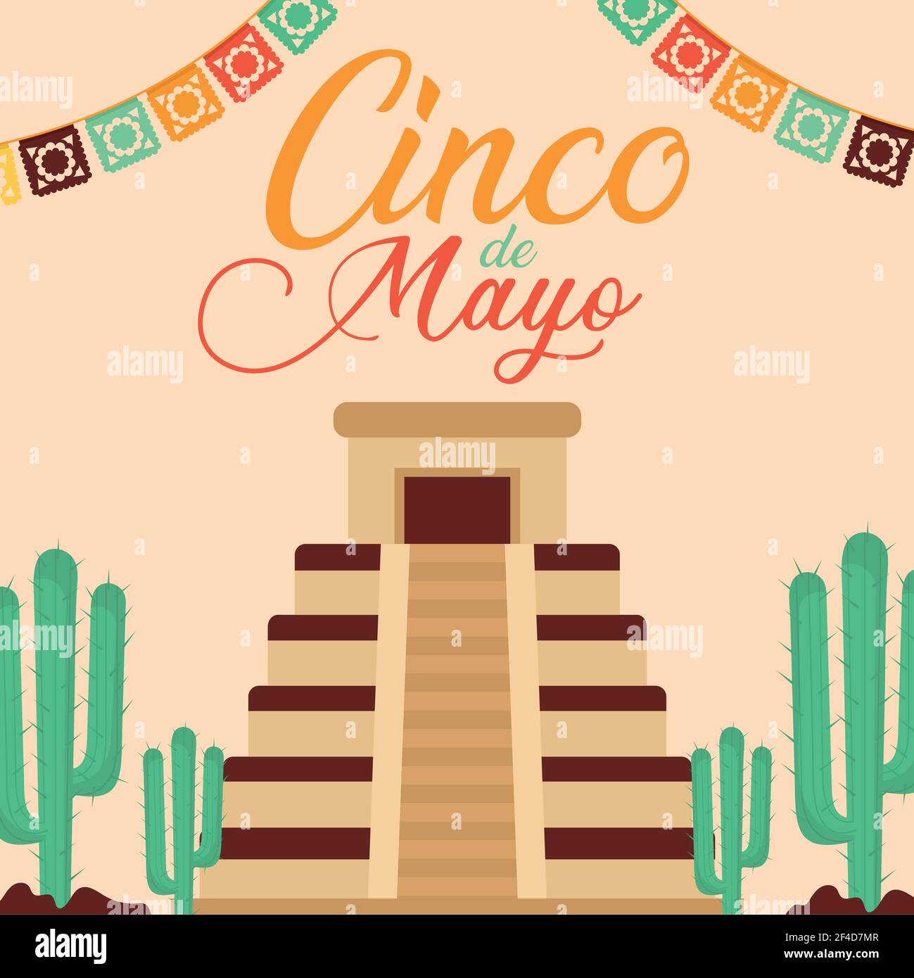 poster delle feste messicane Illustrazione Vettoriale