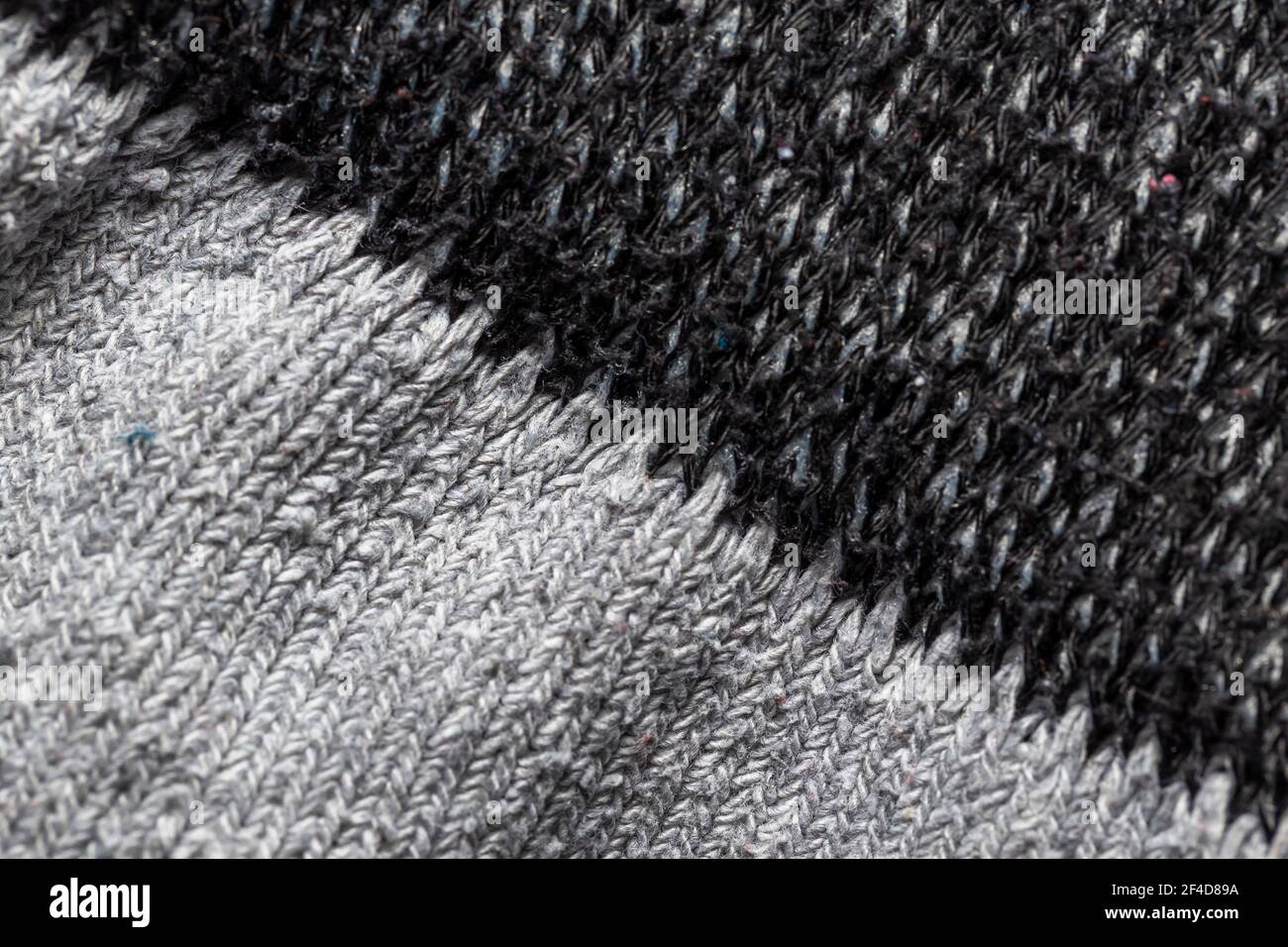 Tessuto nero e grigio sfondo Foto Stock