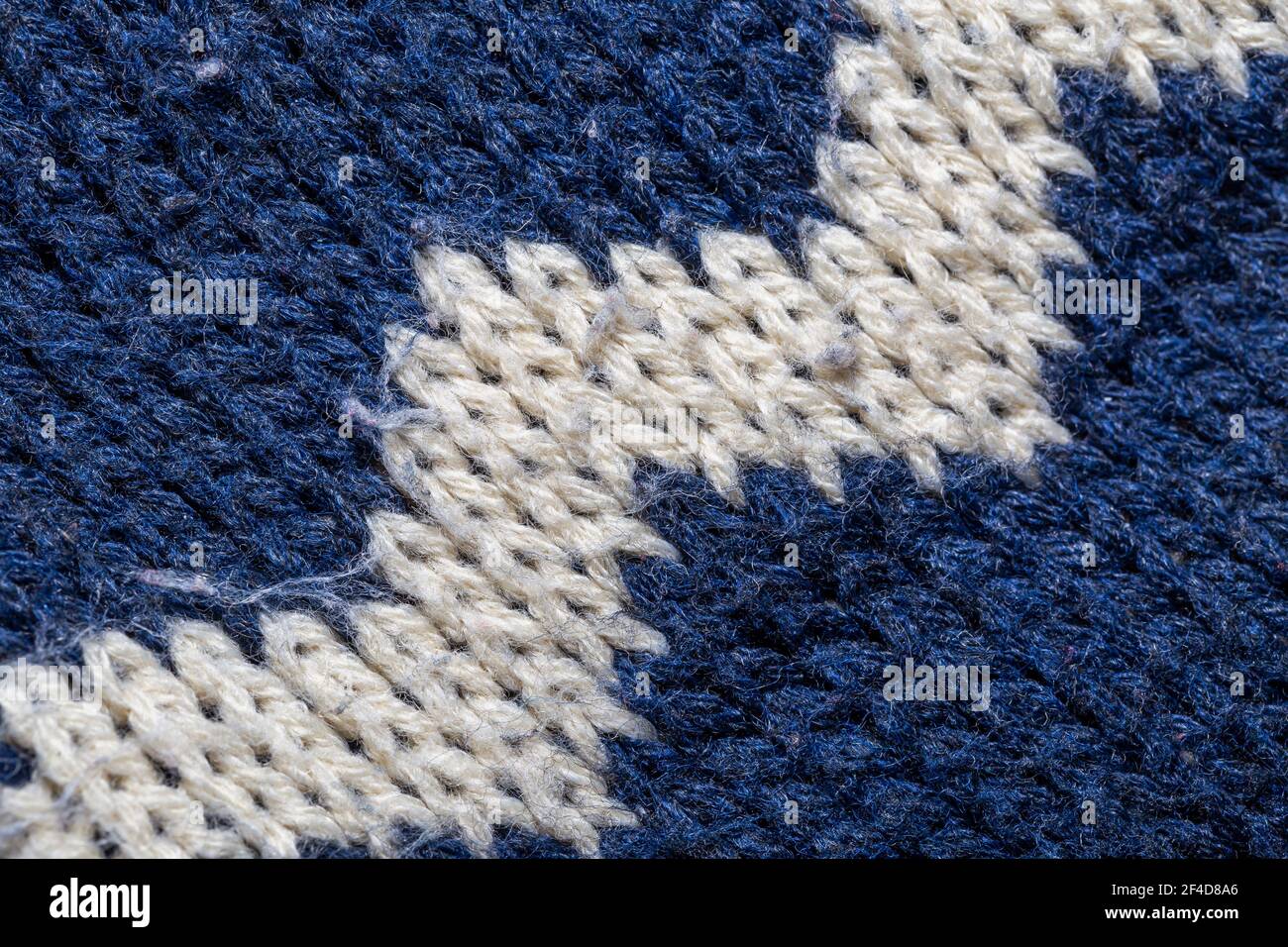 Tessuto di lana colorato lavorato a maglia Foto Stock