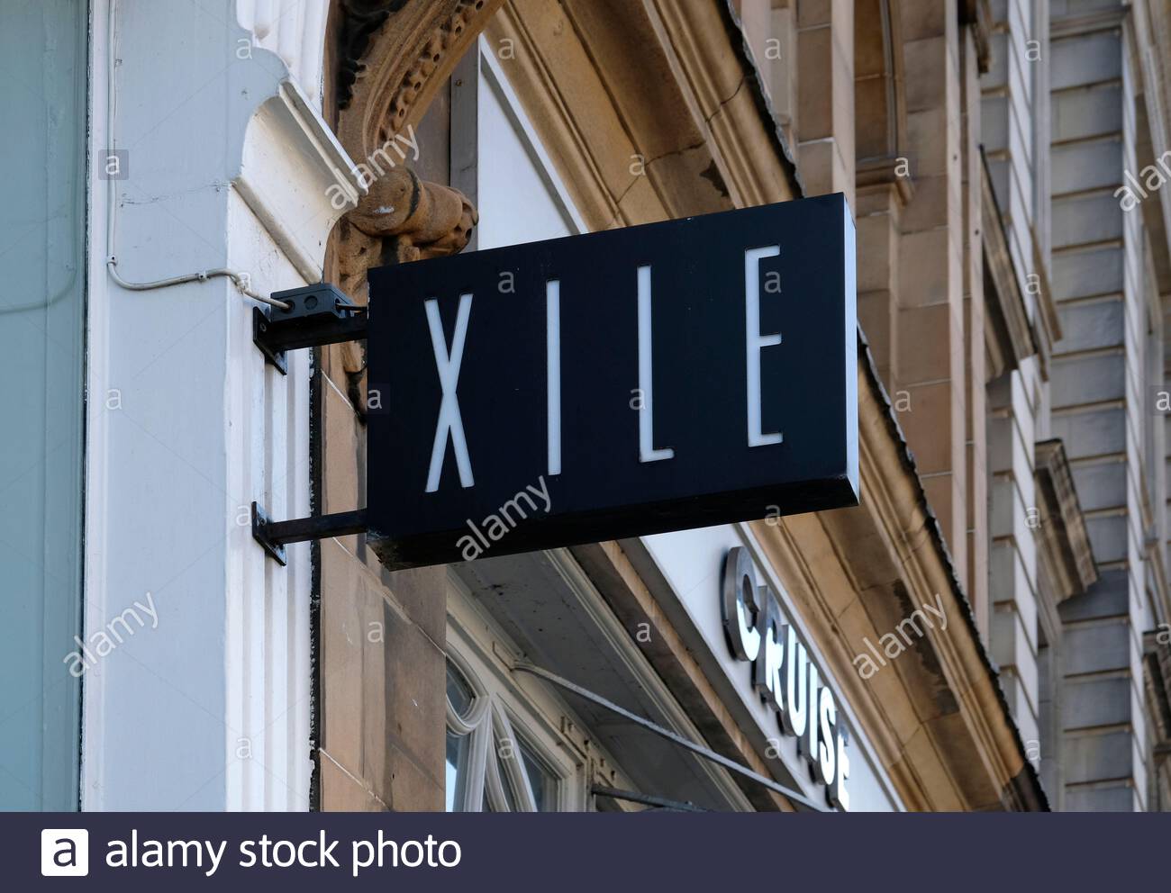 Xile Clothing, Designer Casual Wear, George Street, Edimburgo, Scozia Foto Stock