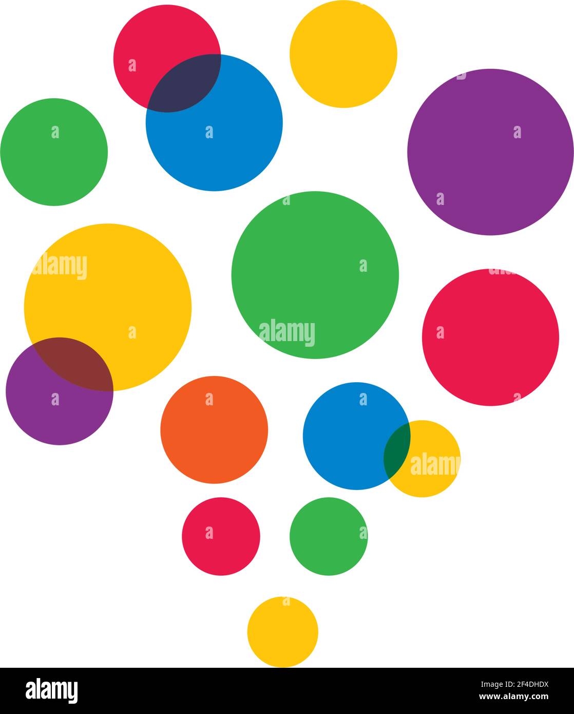 Disegno dell'illustrazione dell'icona vettoriale del modello del logo della bolla Illustrazione Vettoriale